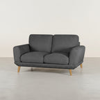 Tova Chenille 2 Seater Sofa - Dark Grey