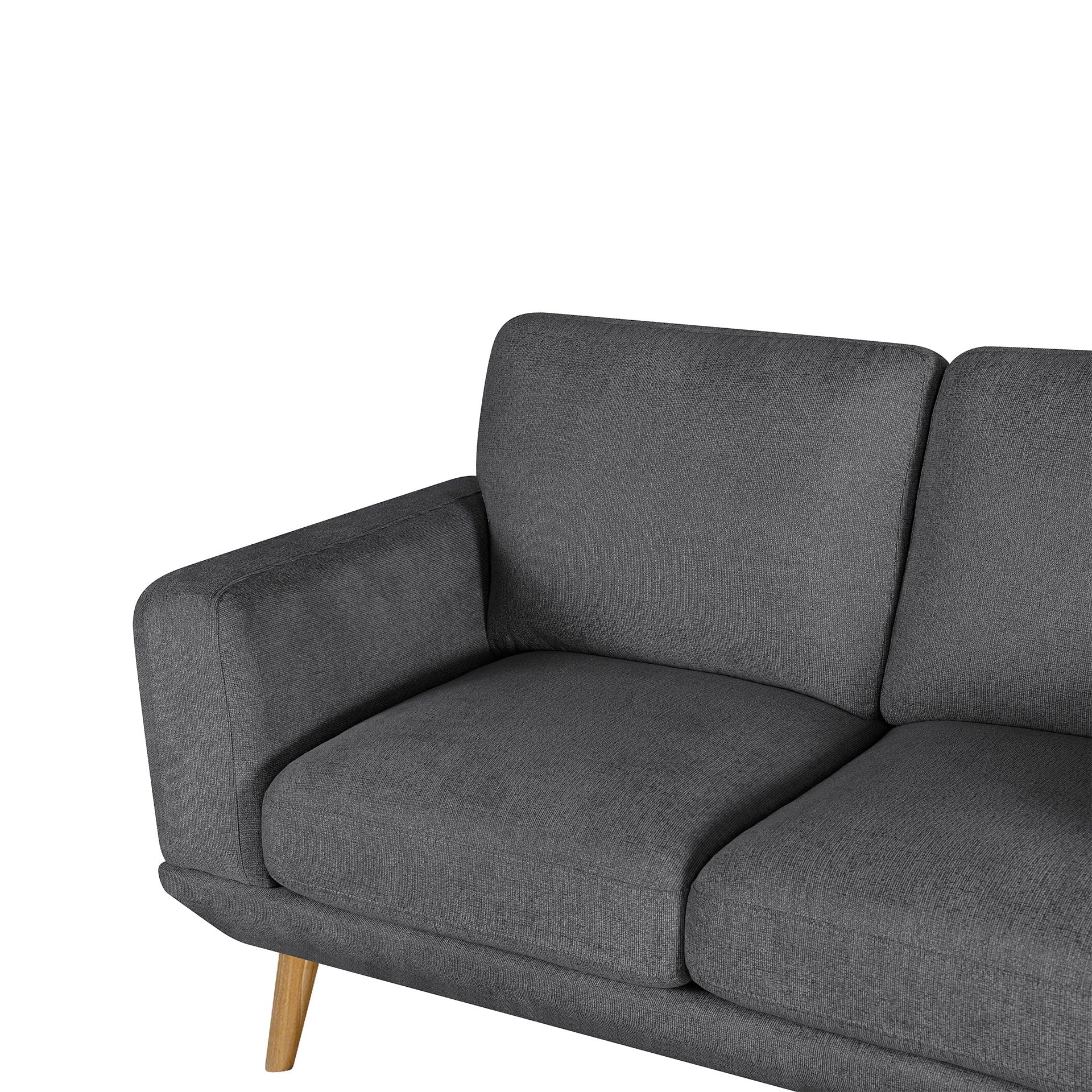 Tova Chenille 2 Seater Sofa - Dark Grey