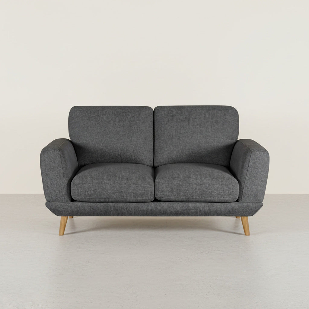Tova Chenille 2 Seater Sofa - Dark Grey