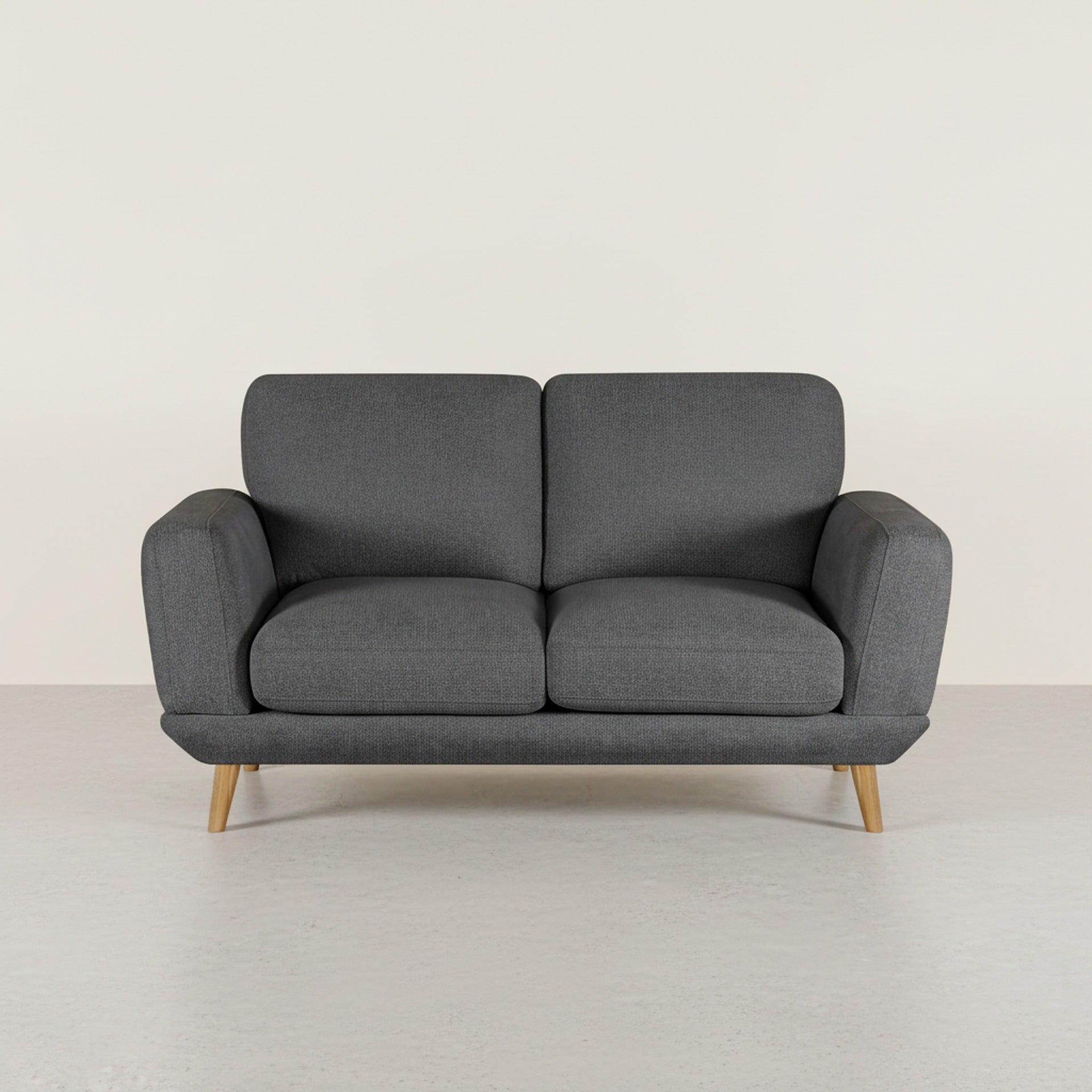 Tova Chenille 2 Seater Sofa - Dark Grey