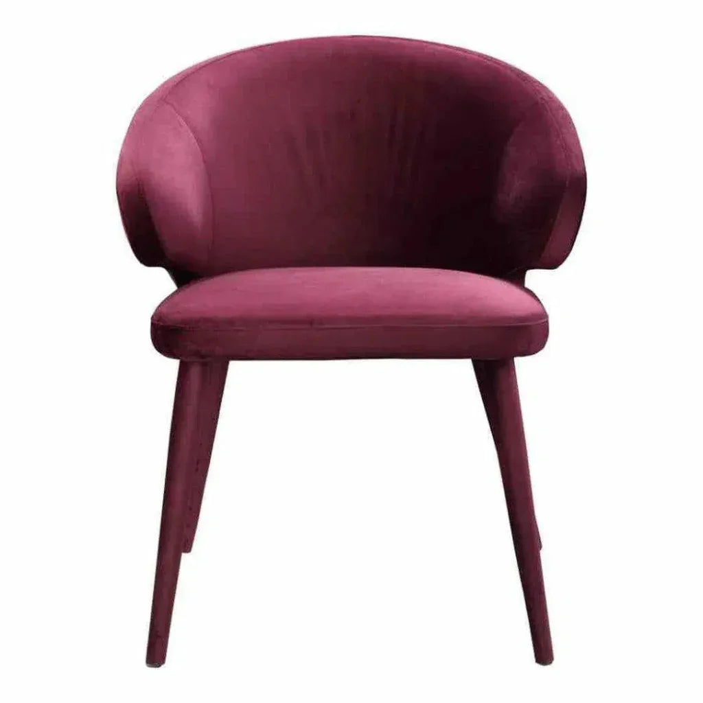 24.5 Inch Dining Chair Purple Art Deco