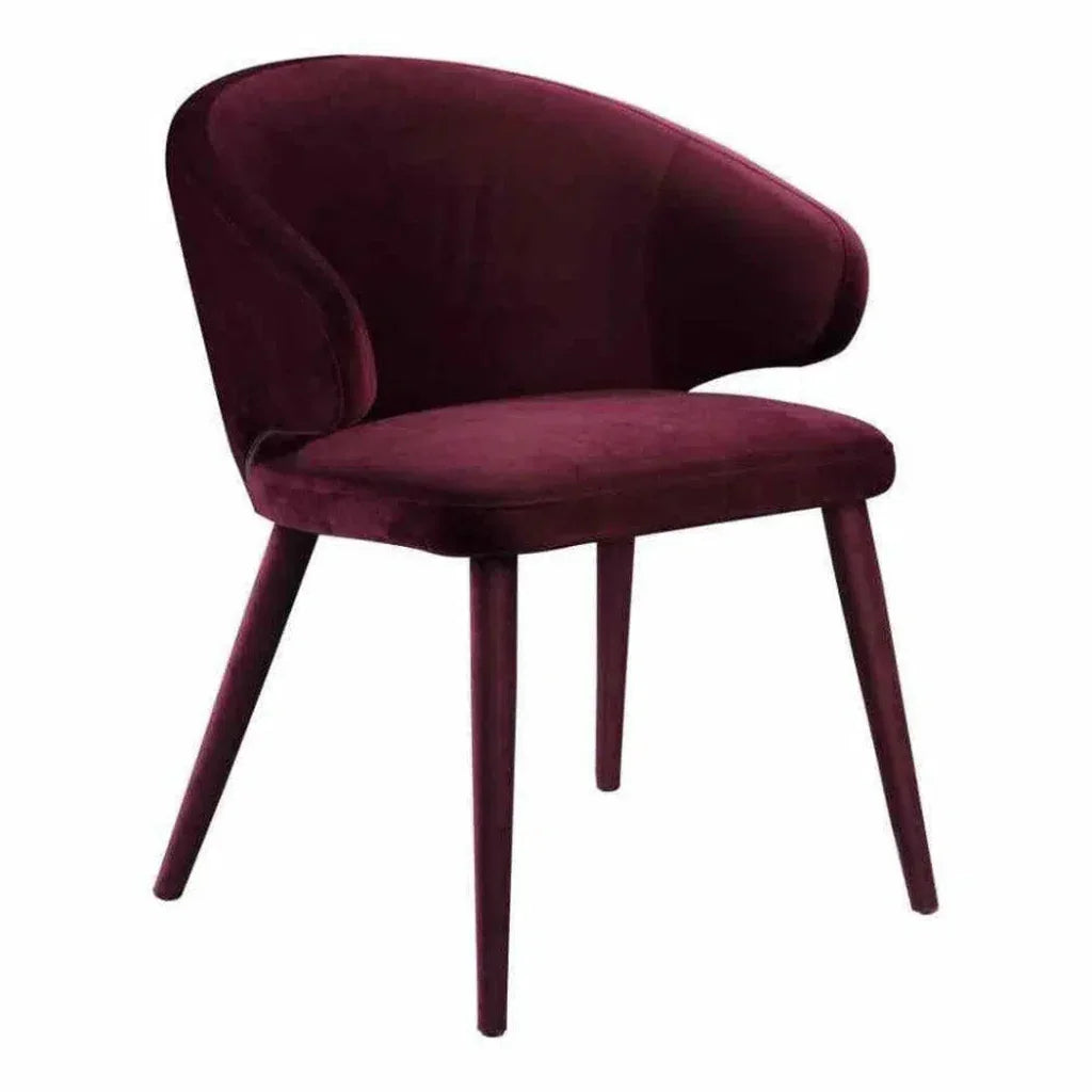 24.5 Inch Dining Chair Purple Art Deco