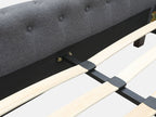 EGMONT Queen Bed Frame - DARK GREY