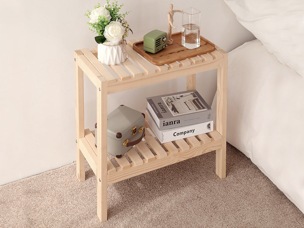 FARIS Wooden Storage Shelf - Oak