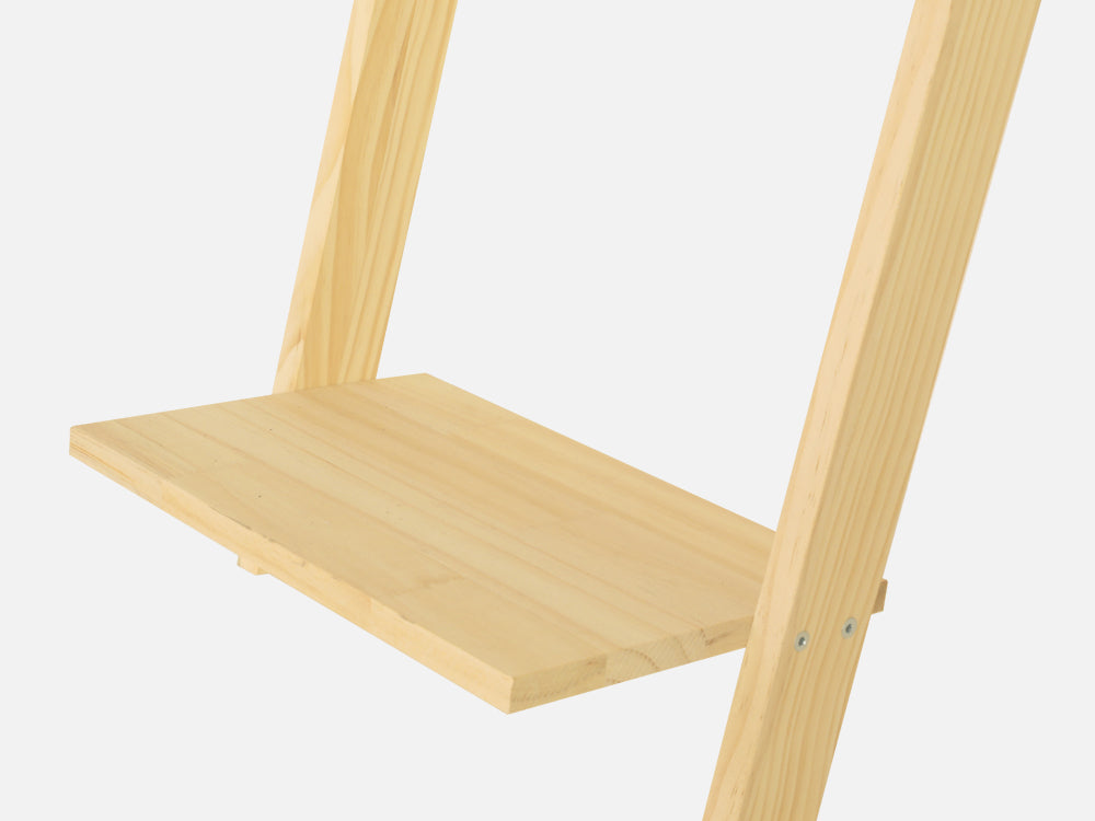 CHILKA 4 Tier Ladder Shelf - Oak