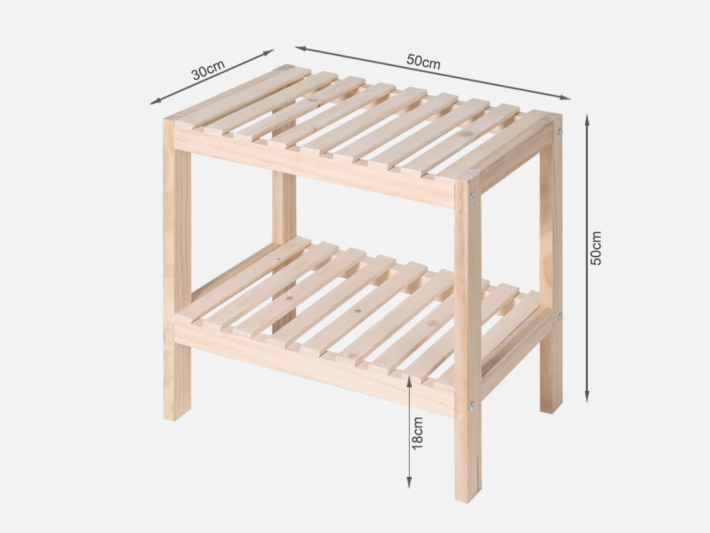 FARIS Wooden Storage Shelf - Oak