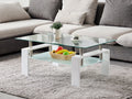 Oakley Coffee Table Fully Tempered - White