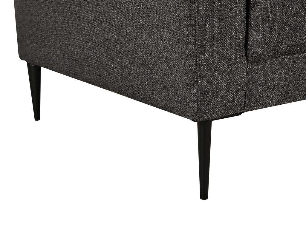 Toronto 2 Seater Fabric Sofa - Dark Grey