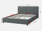 AORAKI Queen Bed Frame - GREY