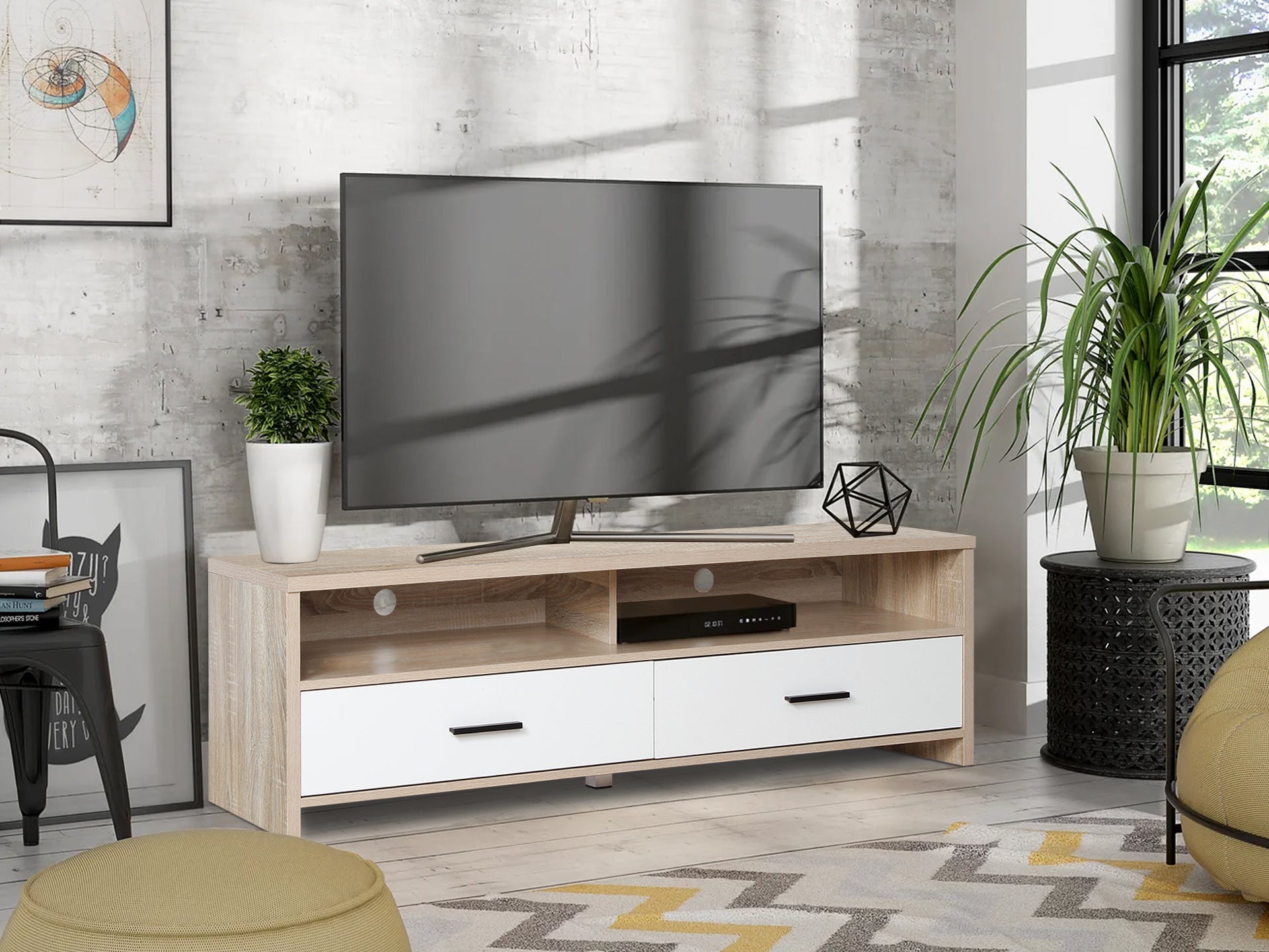 MATHER 1.5M Entertainment Unit - Oak