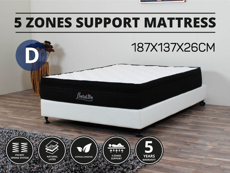 Deluxe 5 Zones Support Mattress - DOUBLE
