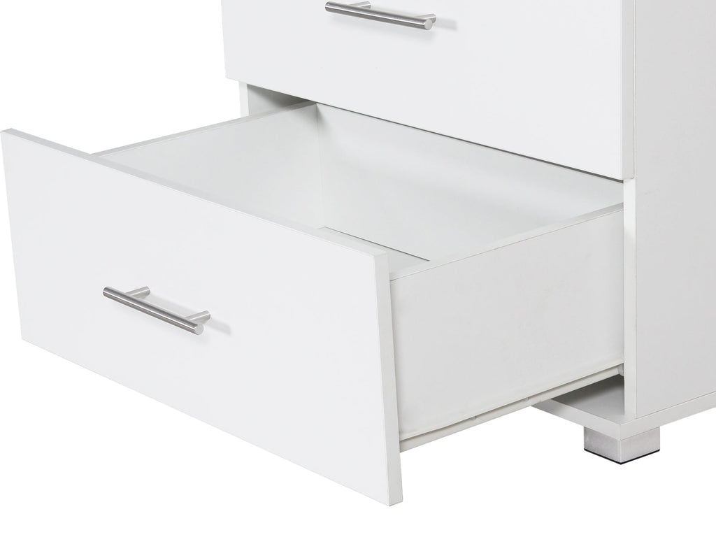 Bram Bedside Table - White