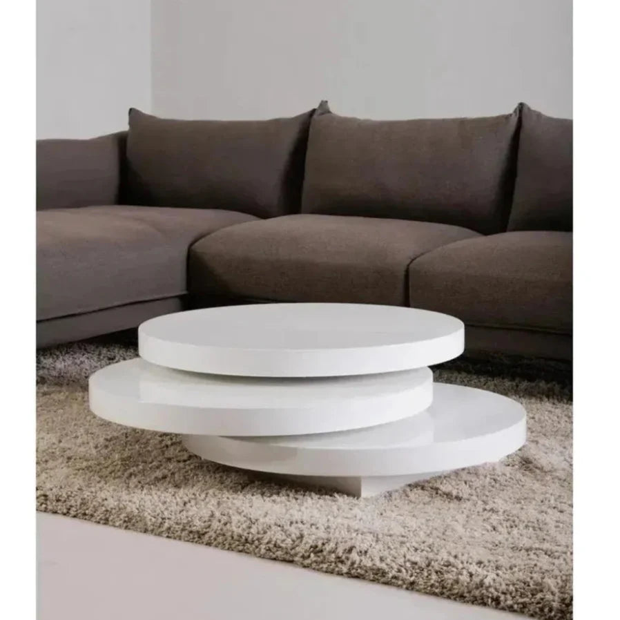 31.5 Inch Coffee Table White Modern