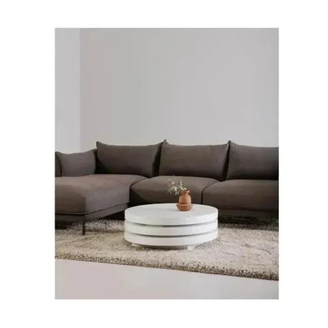 31.5 Inch Coffee Table White Modern