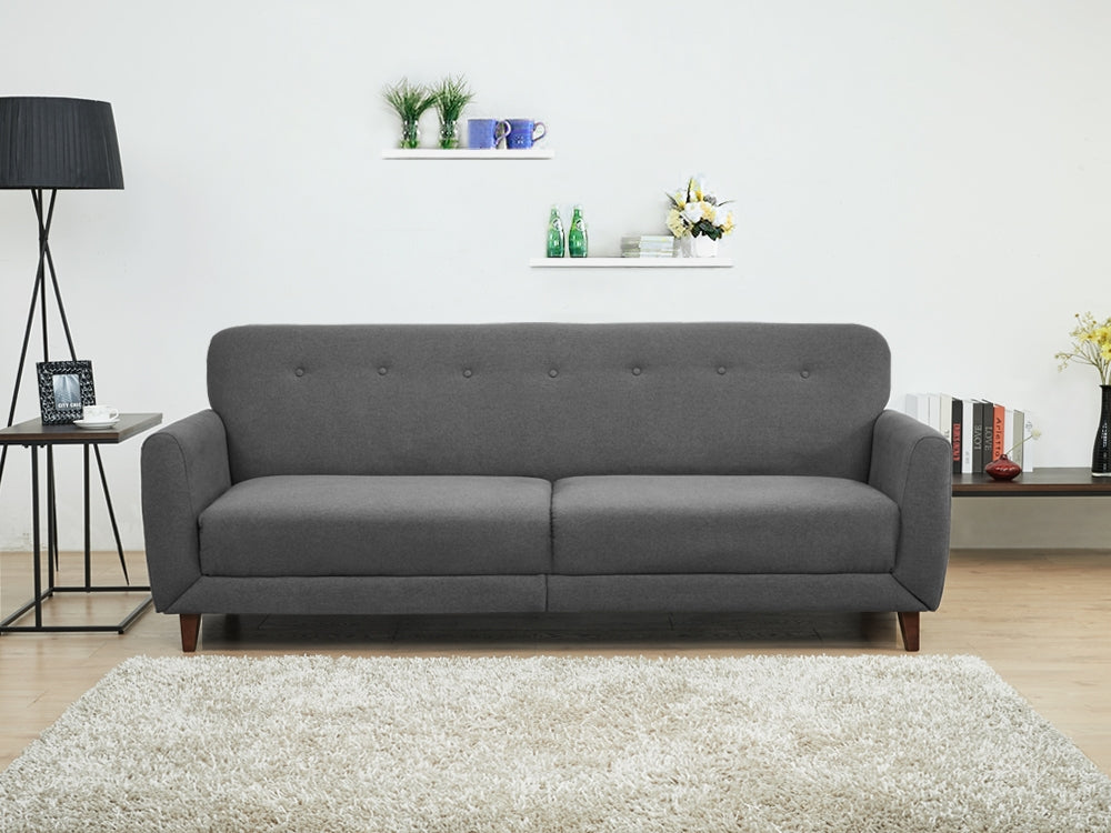 MUNICH 3-Seater Sofa Bed DARK GREY