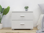 Bram Bedside Table - White