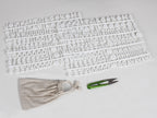Retro Changeable DIY Felt Letter Board Square 340PCS