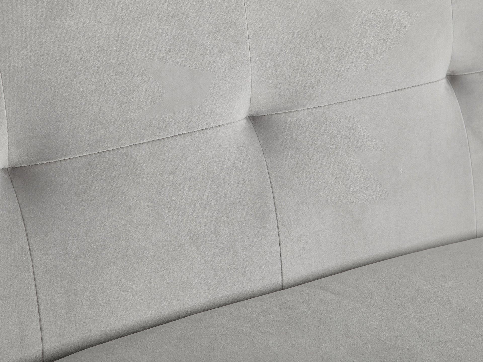 OSLO 3 Seater Velvet Sofa - LIGHT GREY