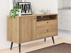 CARSON Sideboard Buffet Table - Oak