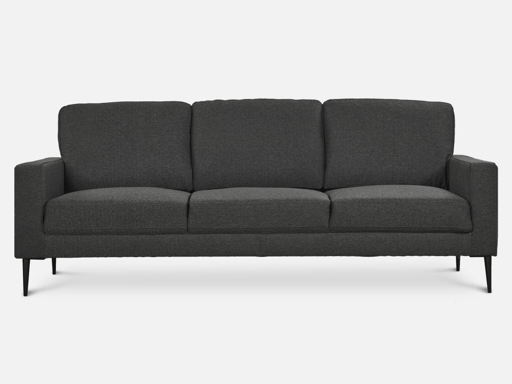 Toronto 3 Piece Sofa Set - Dark Grey