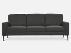 Toronto 3 Piece Sofa Set - Dark Grey