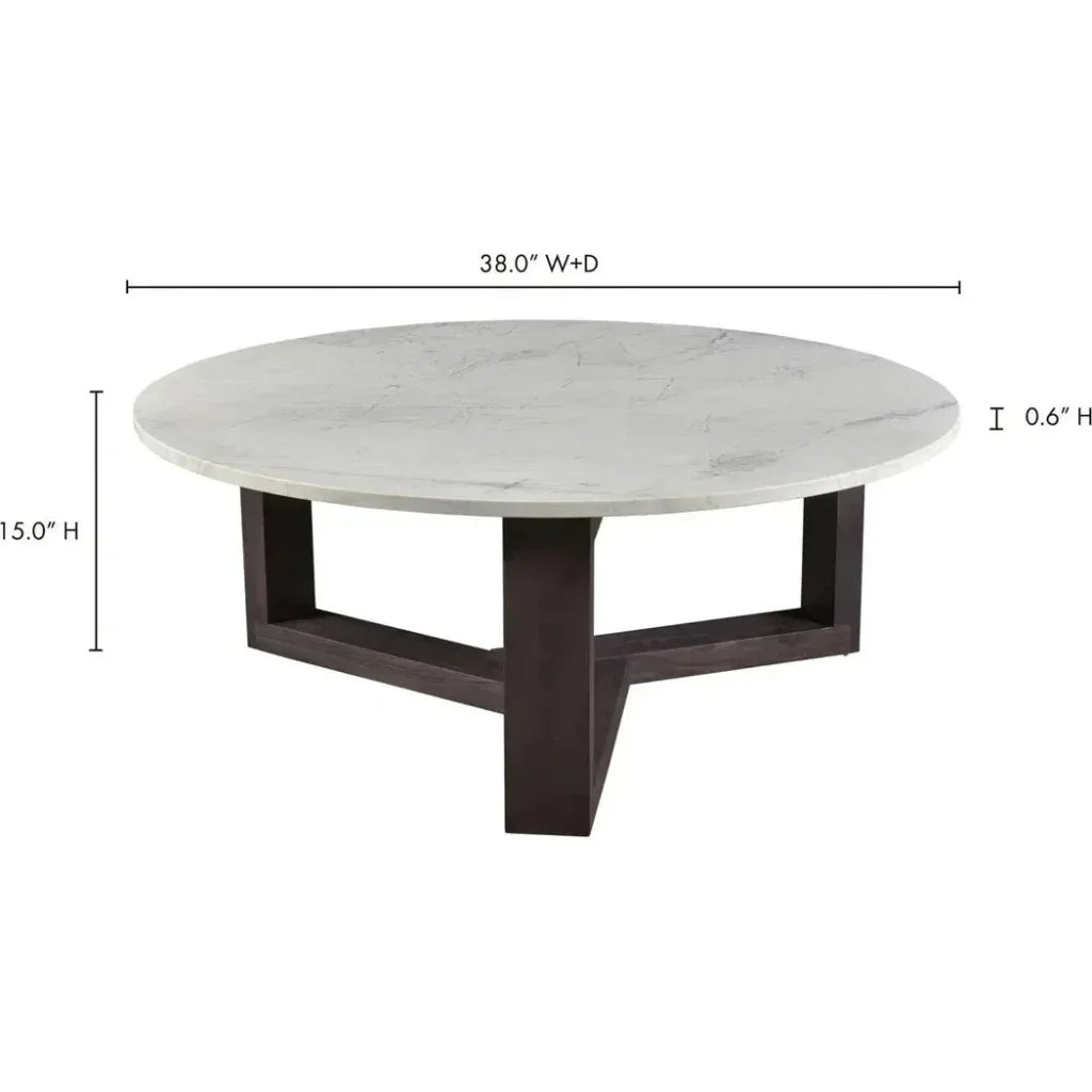 38 Inch Coffee Table Charcoal Grey