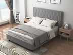 ELBRUS Queen Bed Frame - LIGHT GREY