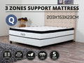 3 Zones Support Mattress - QUEEN