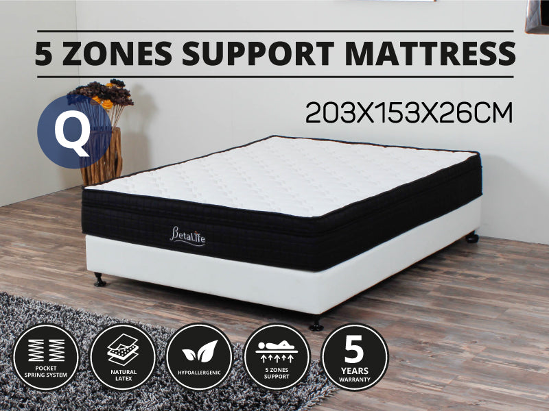 Deluxe 5 Zone Support Mattress - QUEEN