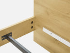 FROHNA King Wooden Bed Frame - Oak