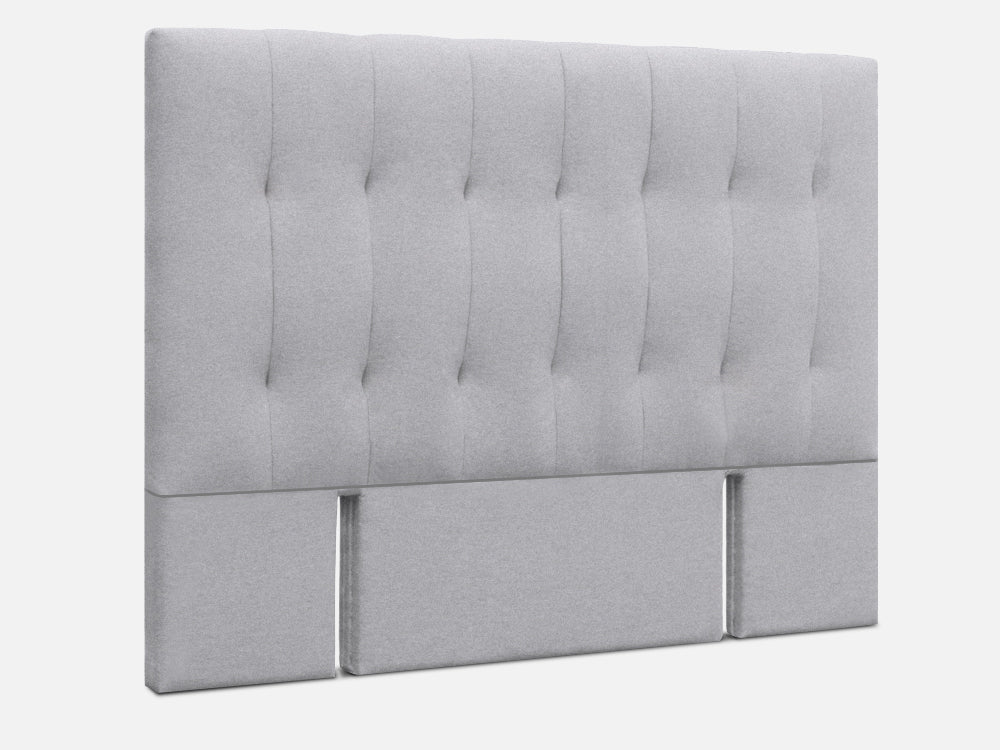LISA QUEEN Stand-alone Fabric Headboard - LIGHT GREY