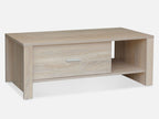 LANE Single Drawer Coffee Table - White Oak