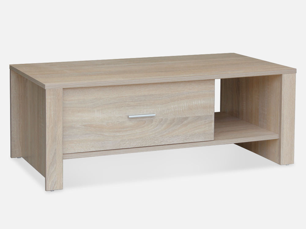 LANE Single Drawer Coffee Table - White Oak