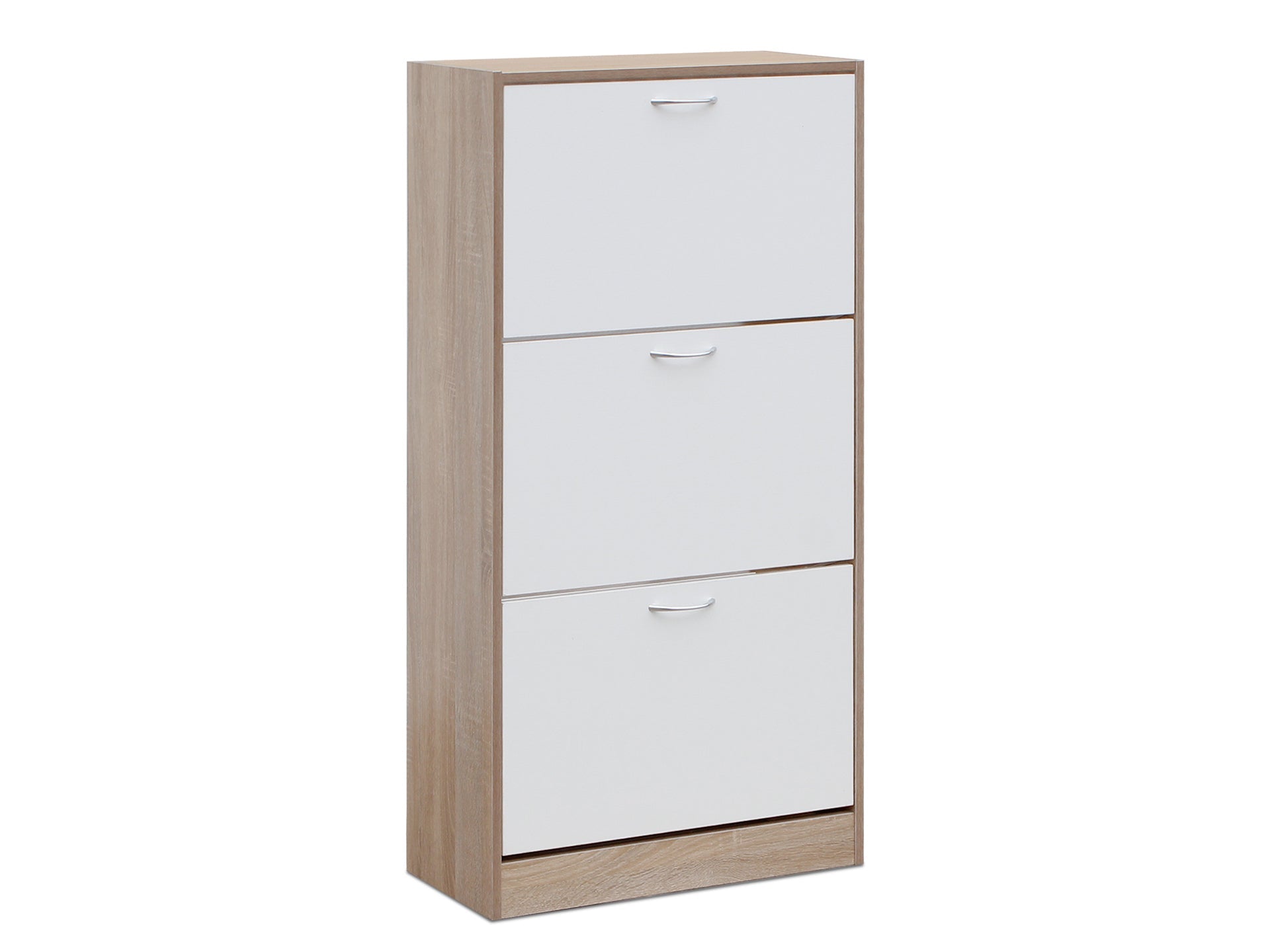 Matilda 3 Drawer Shoe Cabinet Storage Rack - Oak