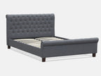 EGMONT Queen Bed Frame - DARK GREY