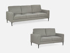 Toronto 2 Piece Sofa Set - Light Grey