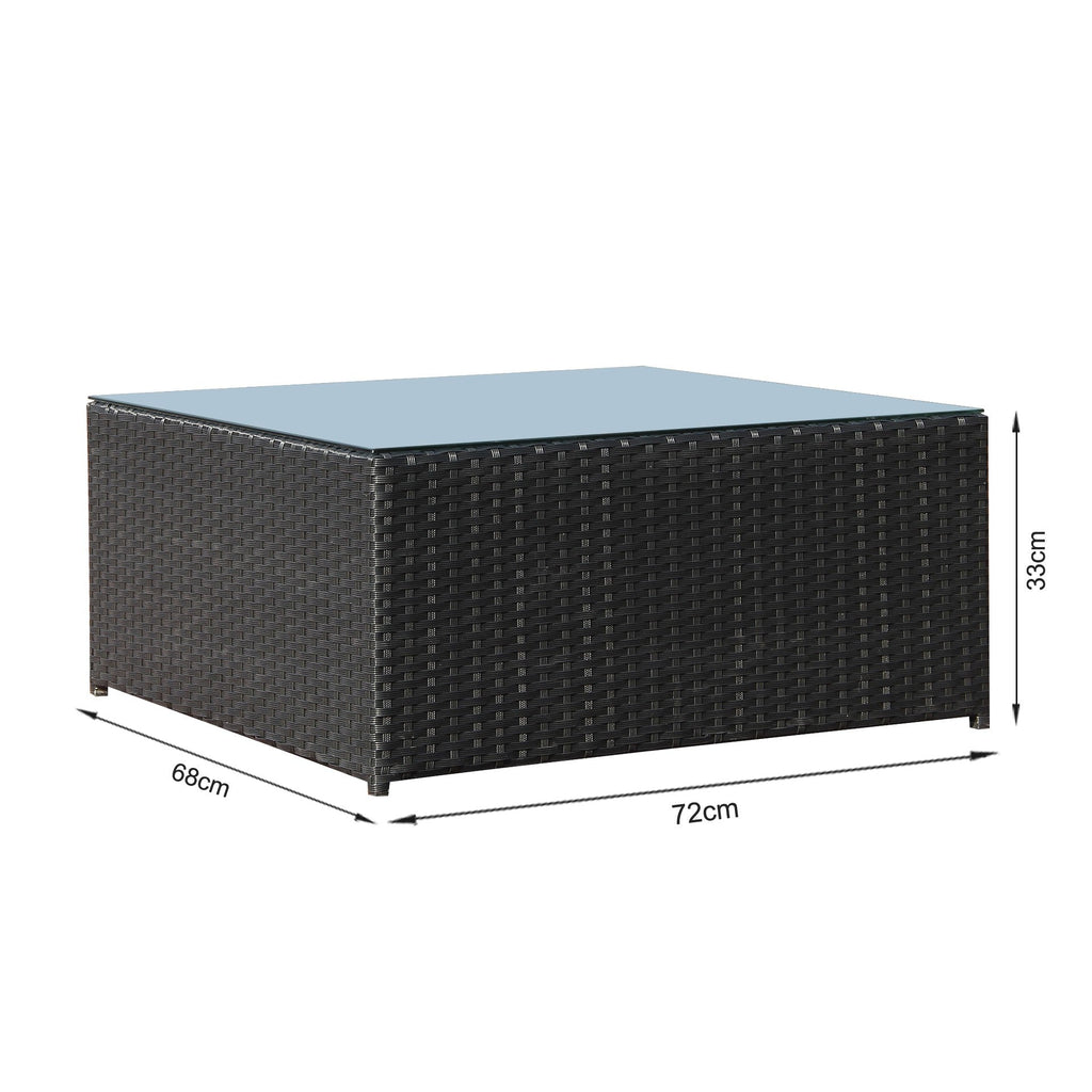 Verona 7 Piece Rattan Outdoor Sofa Set - White