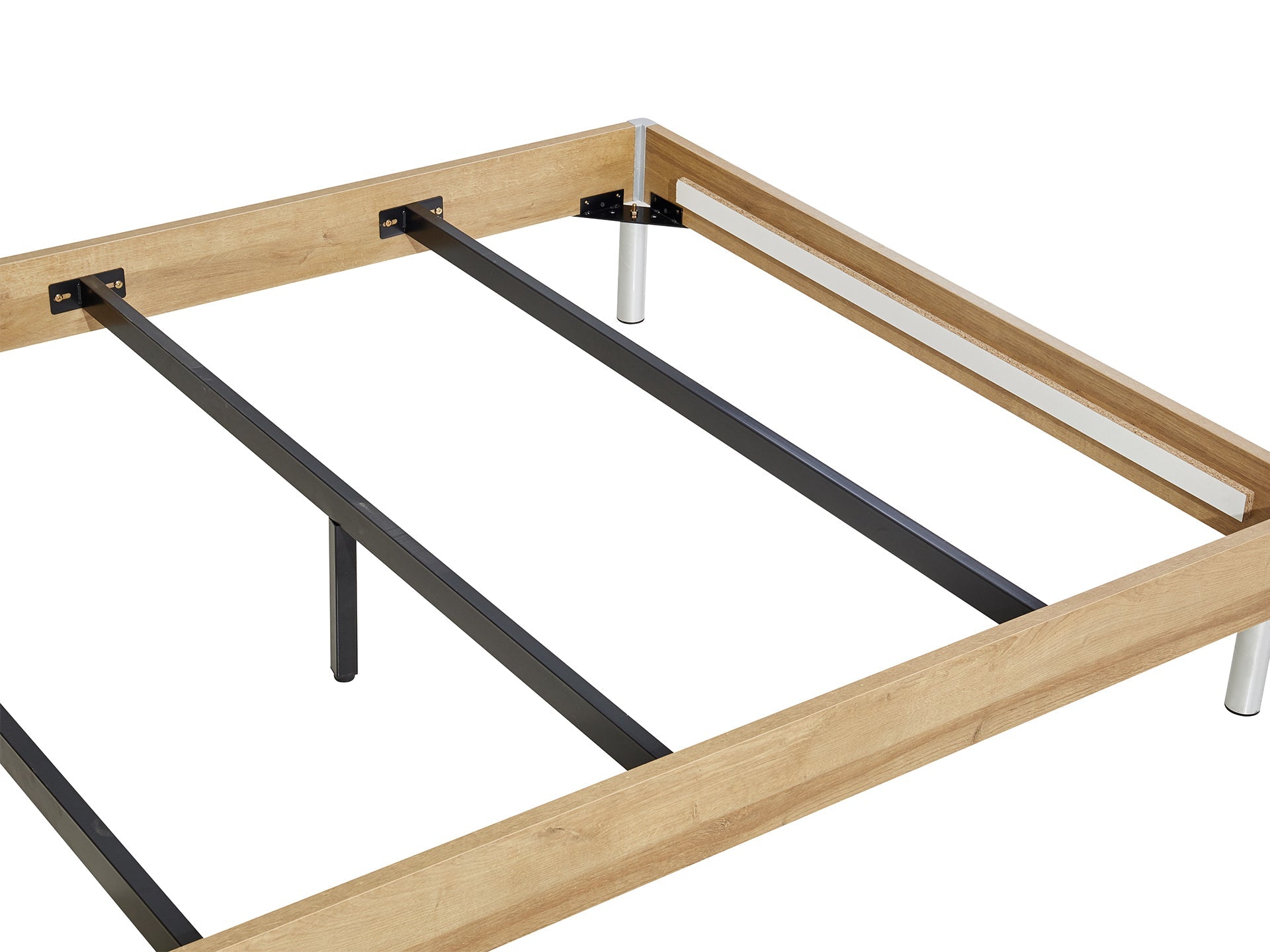 Makalu Queen Wooden Bed Frame - Oak