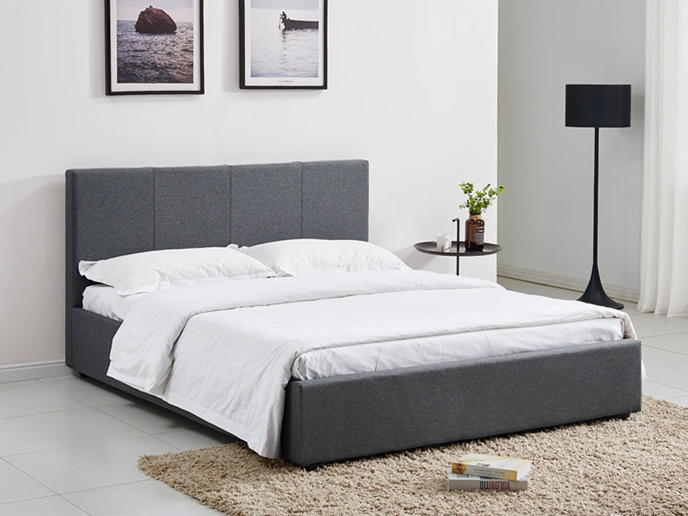 SHASTA King Bed Frame - DARK GREY