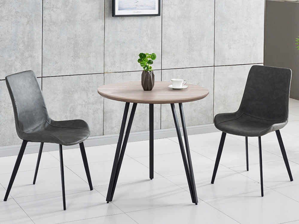 ROYCE Dining Table Round 80x75cm - Oak