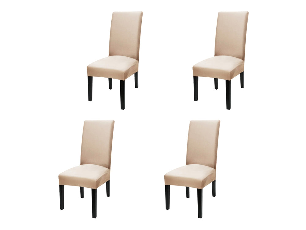 4PCS Dining Chair Cover - BEIGE