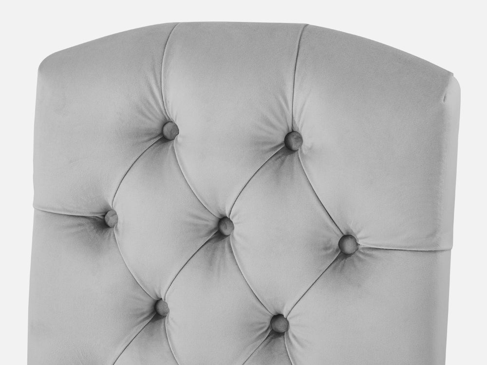 LAYLA 4PCS Velvet Dining Chair - GREY