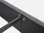 MUSALA Queen Bed Frame with Storage - DARK GREY