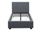 SHASTA Single Bed Frame - DARK GREY