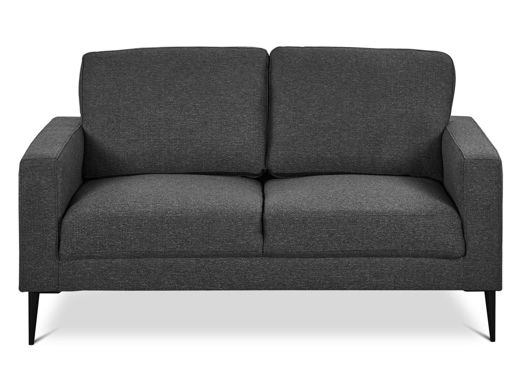 Toronto 2 Seater Fabric Sofa - Dark Grey