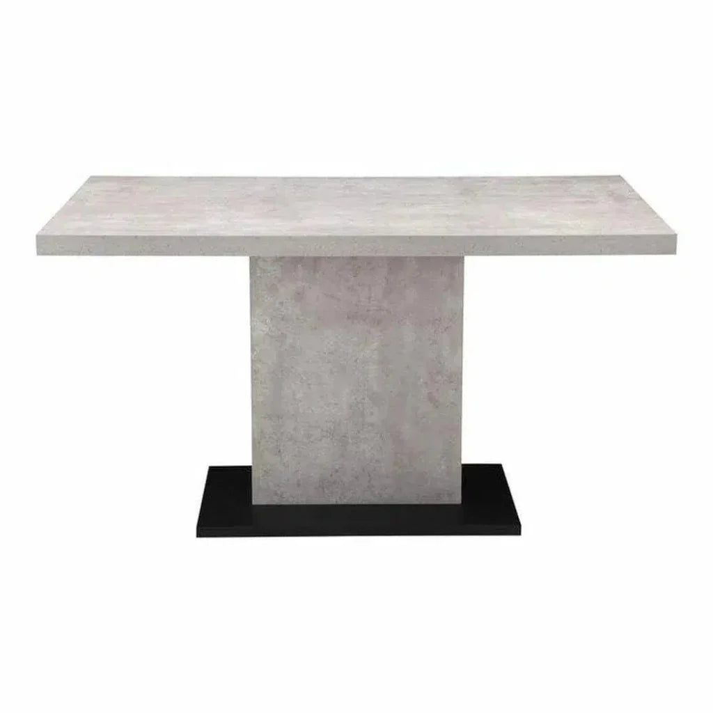 53 Inch Dining Table Grey Contemporary