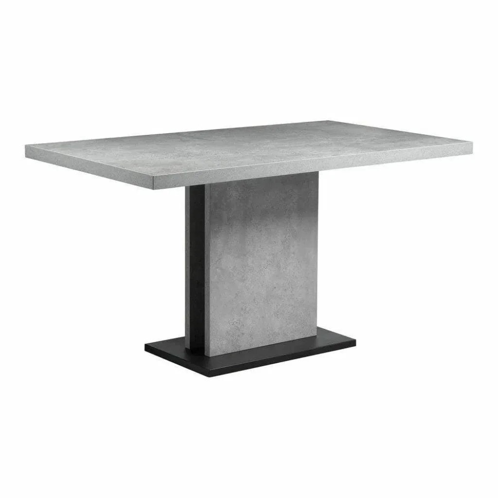 53 Inch Dining Table Grey Contemporary