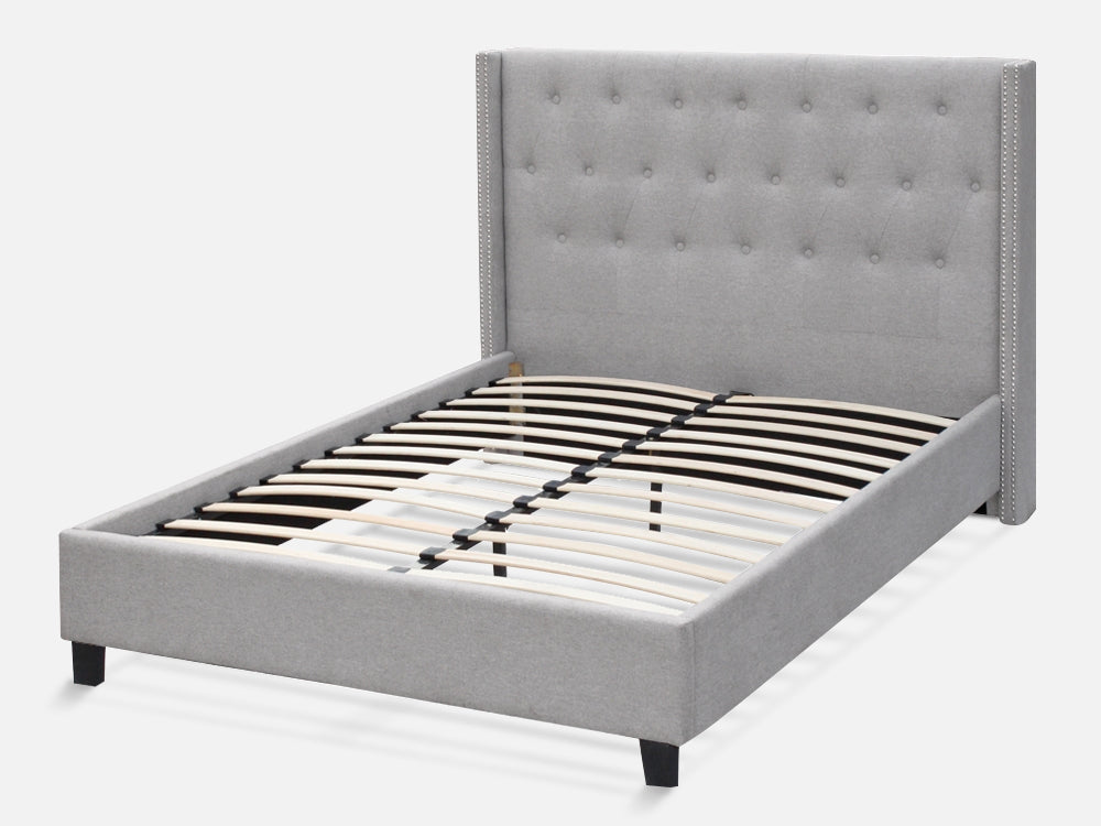 ELBRUS King Bed Frame - LIGHT GREY