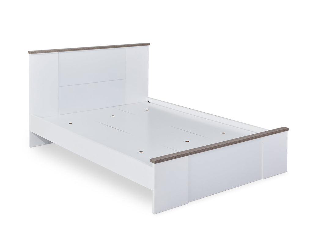 WAIPOUA Queen Wooden Bed Frame - GREY Oak