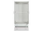 Bram 2 Door Wardrobe with 2 Drawers - White